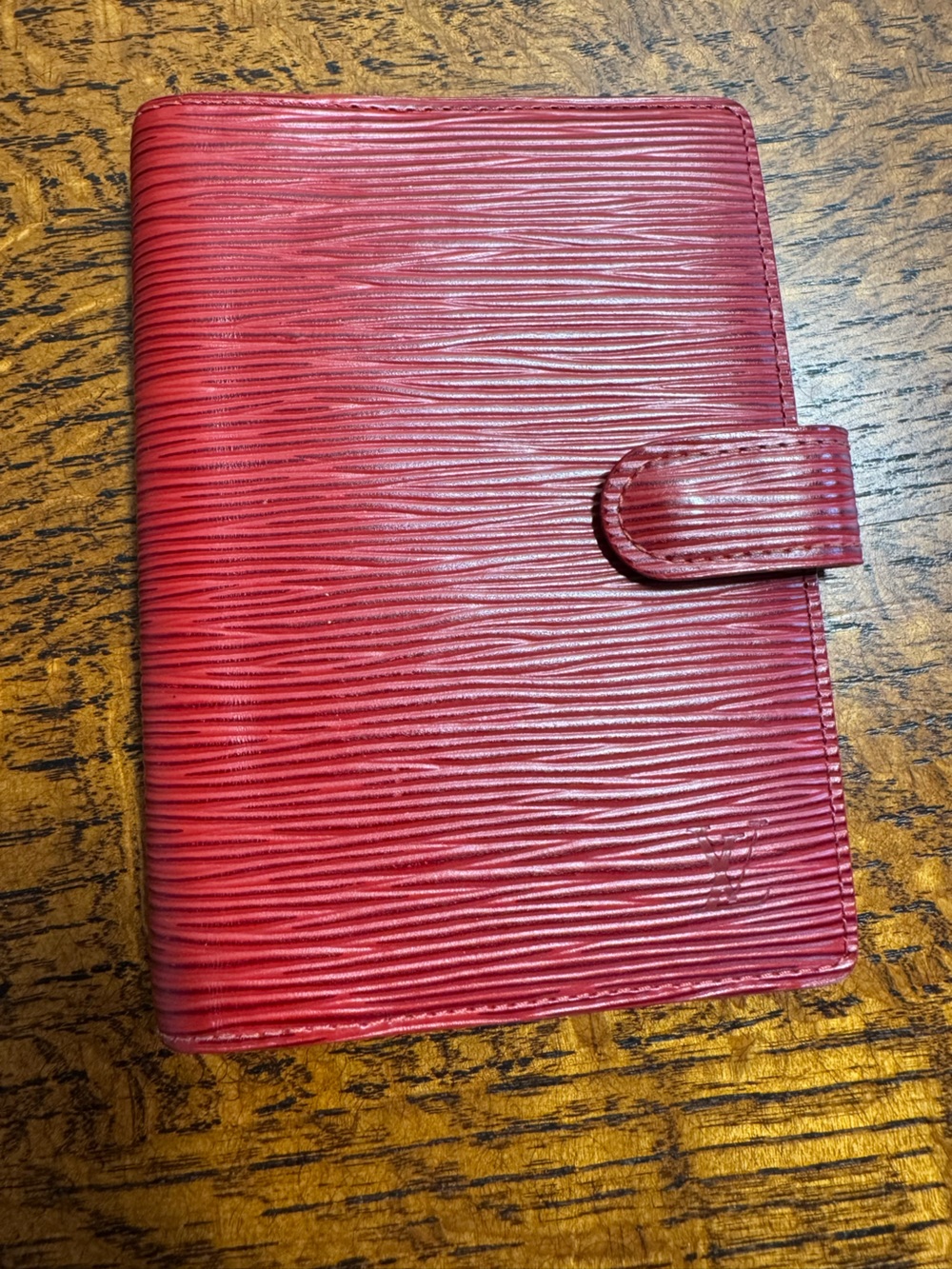 Louis Vuitton Red Epi Leather Agenda PM